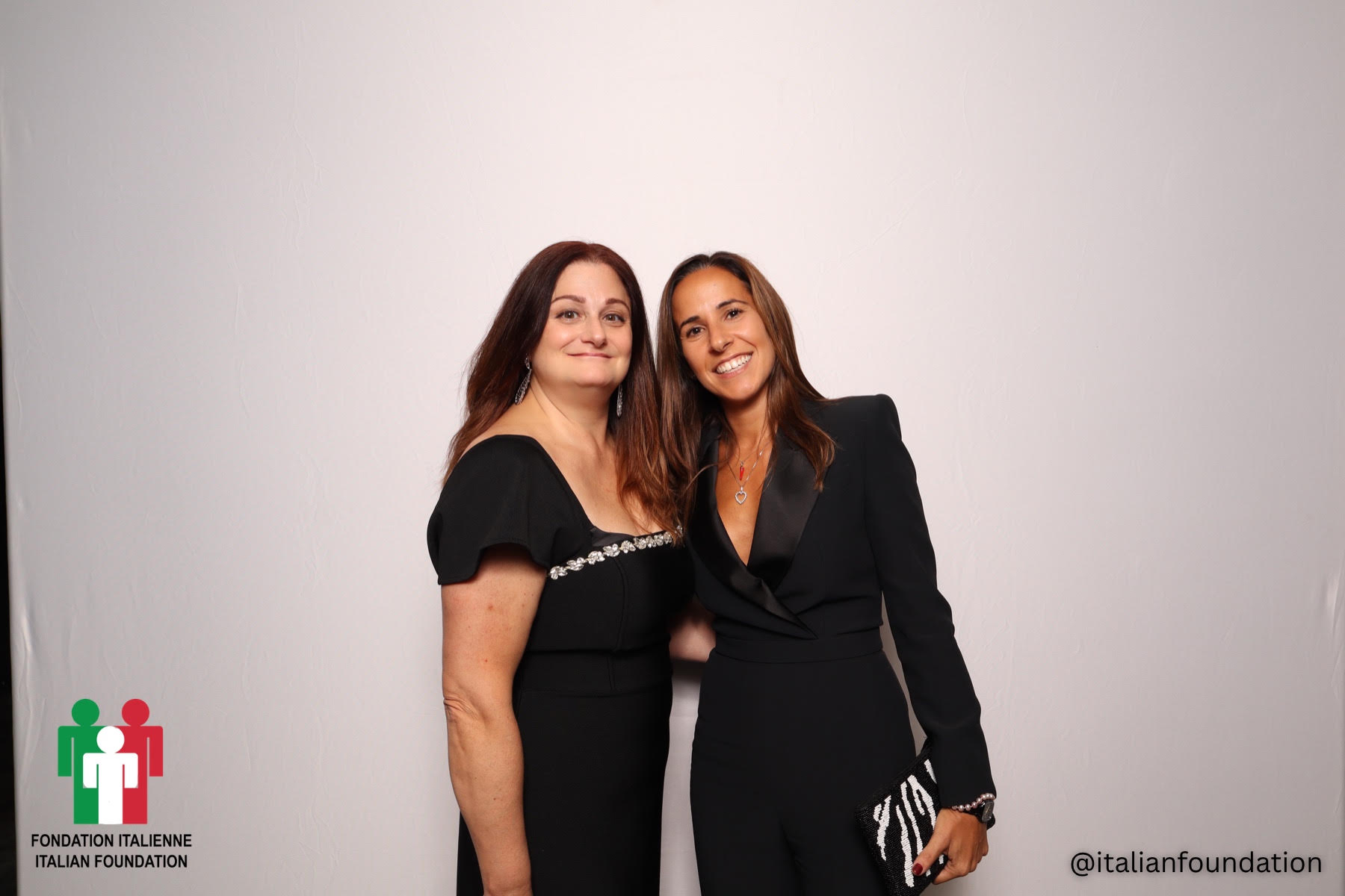 Sandra Conte and Cynthia Cinquino at an Italian Foundation event